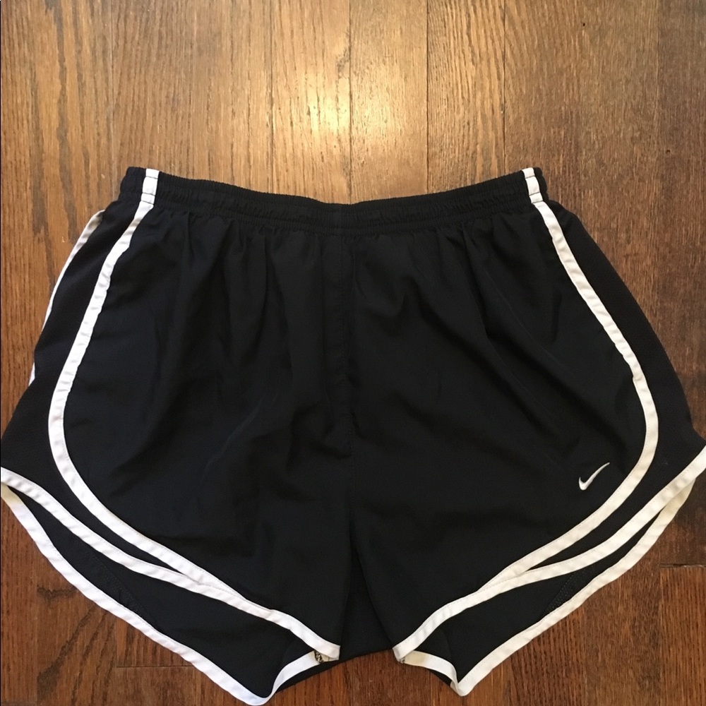 Black nike running shorts